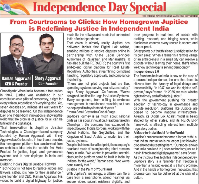 From Courtrooms to Clicks: How Homegrown Jupitice is Redefining Justice in Independent India